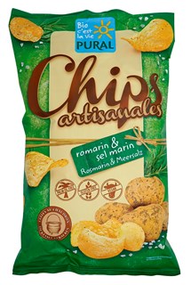 Pural Chips romarin/sel marin artisanale bio 120g - 4134